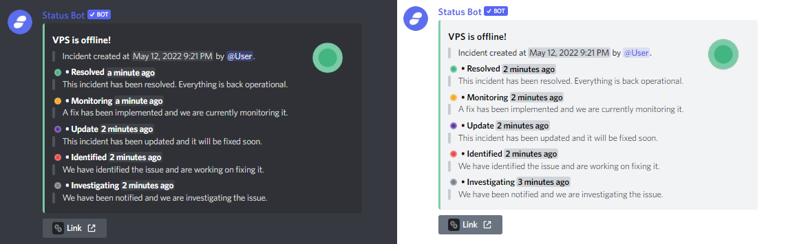Incident management view