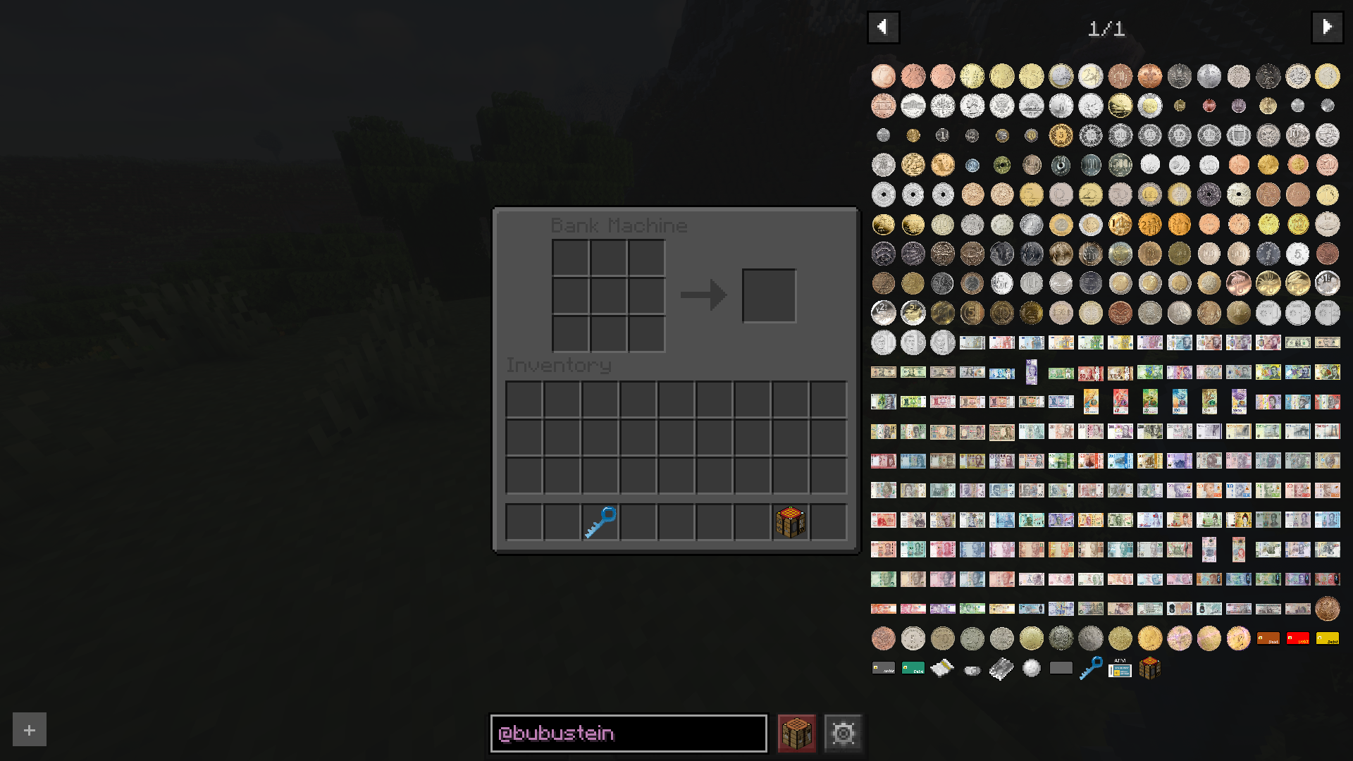 Bank Machine GUI with Dark Texture