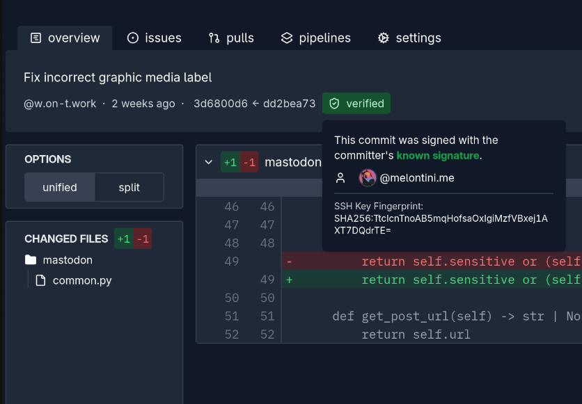 showcase of the behavior in the ui