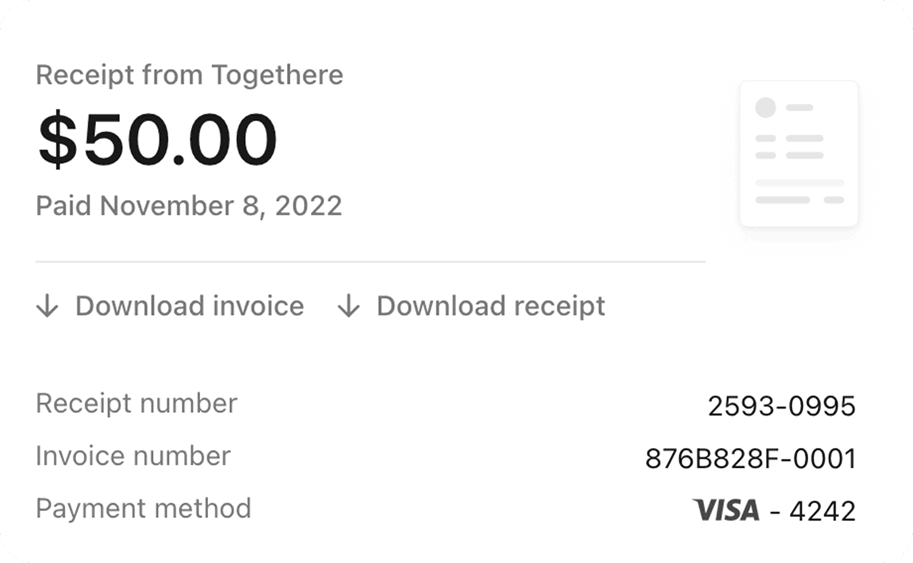 Instant Invoicing